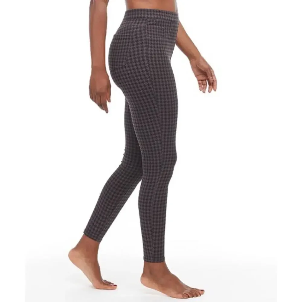 Spanx Ankle Jean-ish Leggings in Houndstooth Print Size M